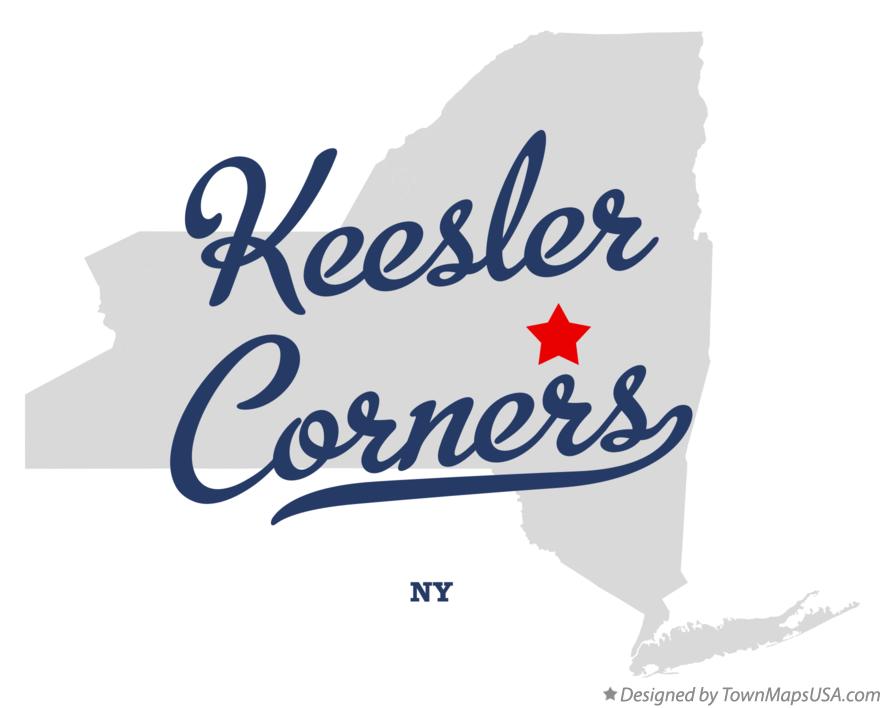 Map of Keesler Corners New York NY
