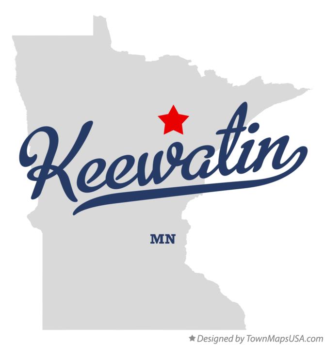 Map of Keewatin Minnesota MN
