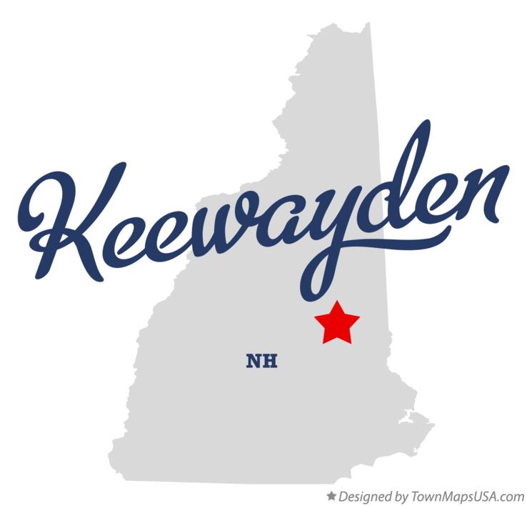 Map of Keewayden New Hampshire NH
