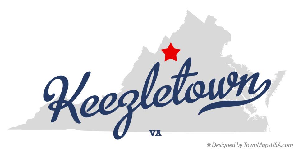 Map of Keezletown Virginia VA