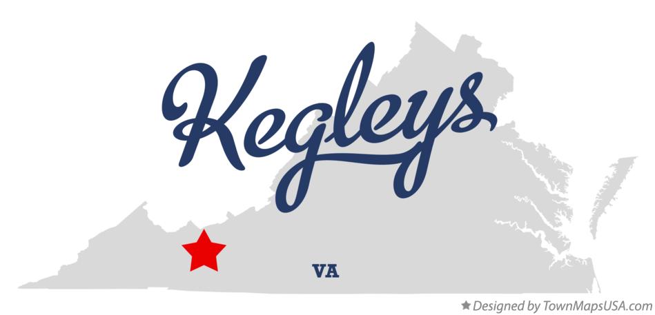 Map of Kegleys Virginia VA