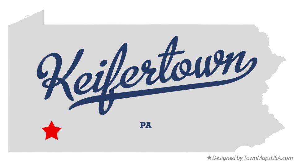 Map of Keifertown Pennsylvania PA