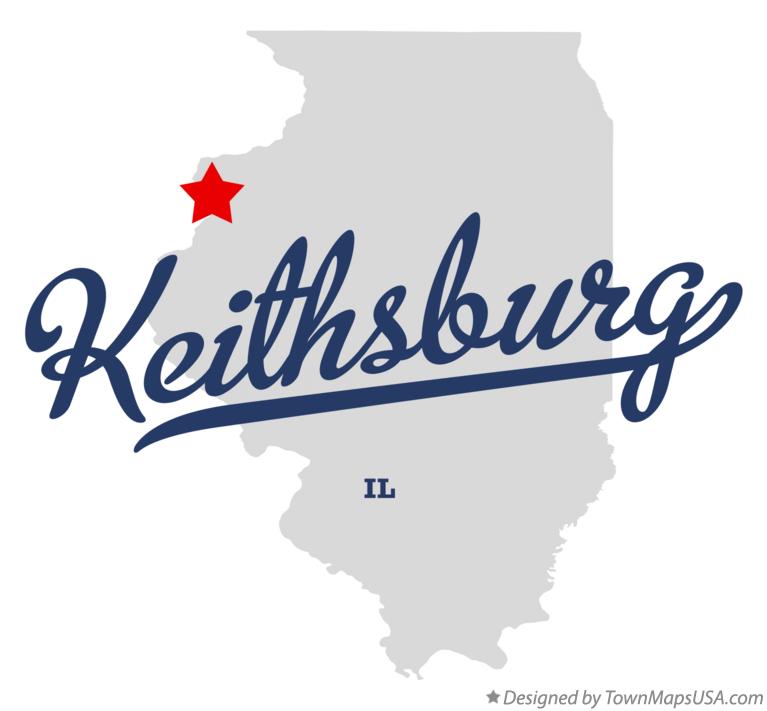 Map of Keithsburg Illinois IL