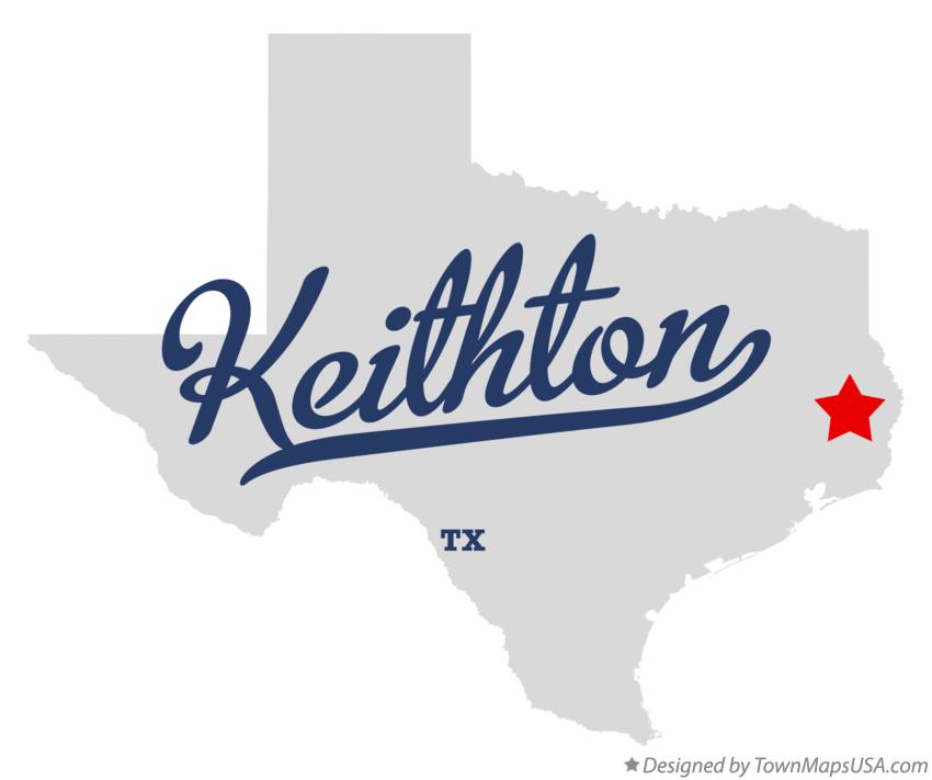 Map of Keithton Texas TX