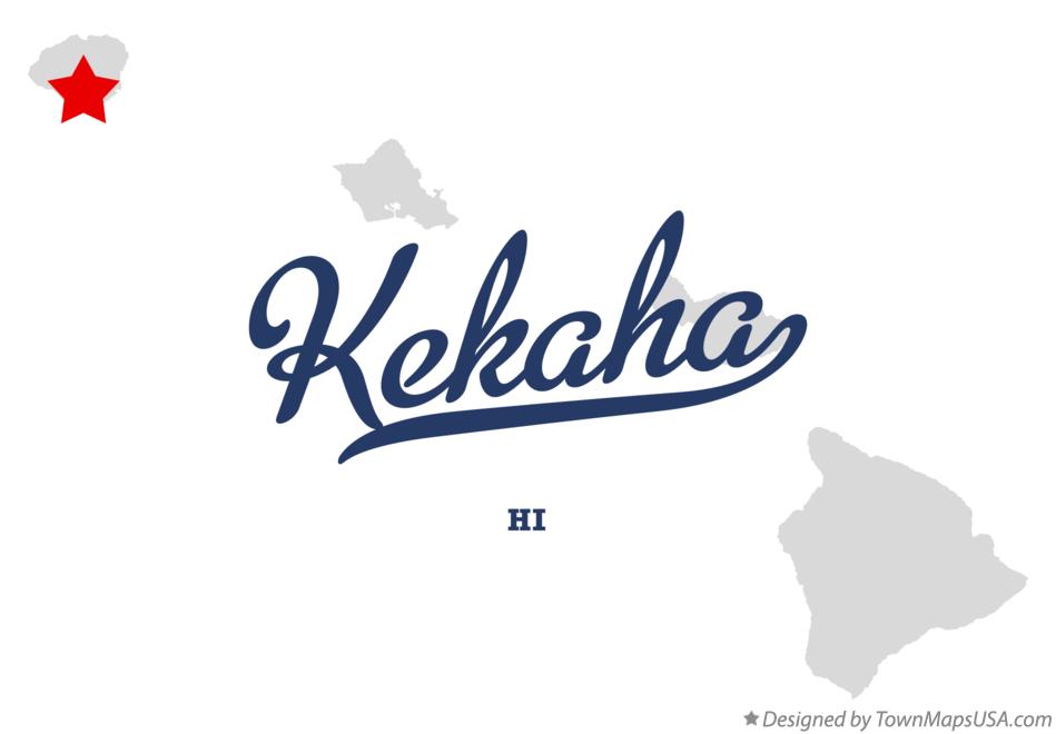 Map of Kekaha Hawaii HI