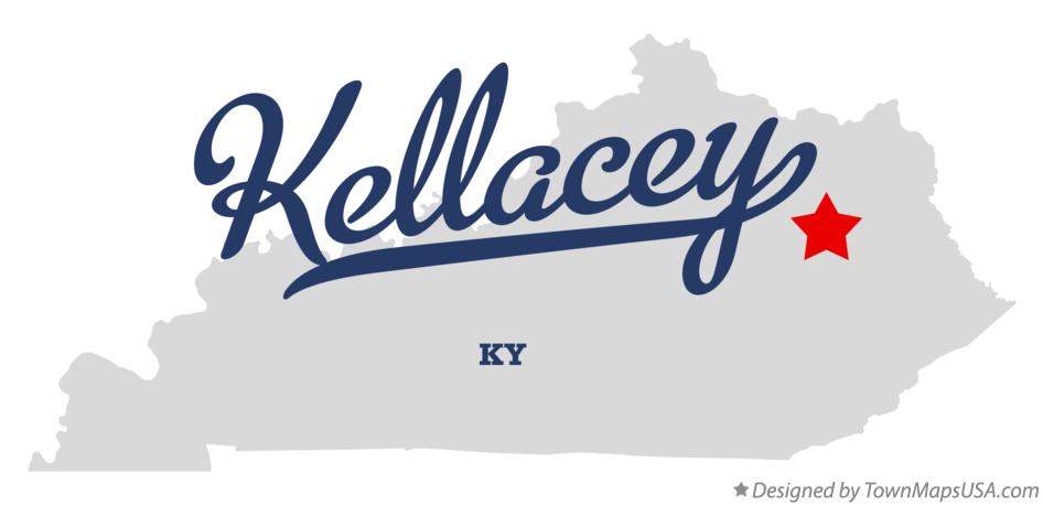 Map of Kellacey Kentucky KY