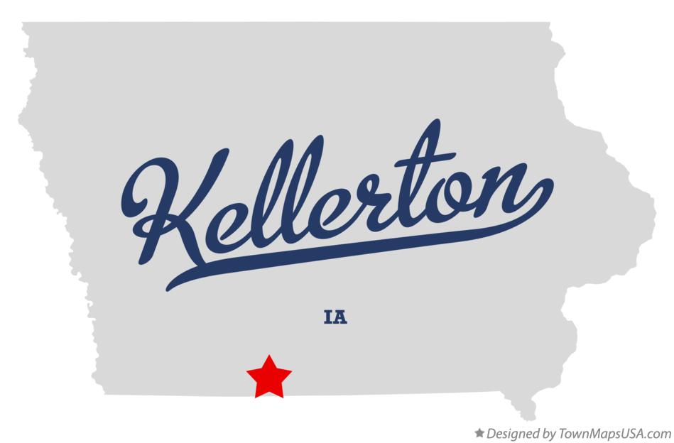 Map of Kellerton Iowa IA