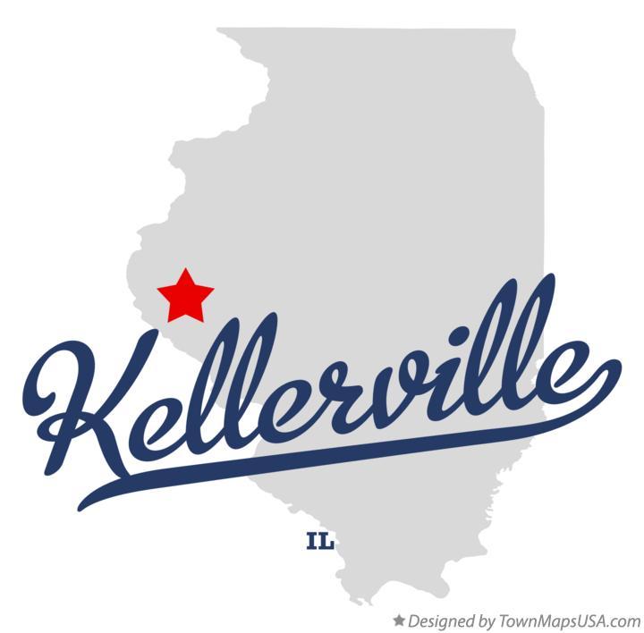 Map of Kellerville Illinois IL
