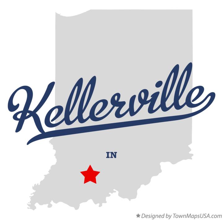 Map of Kellerville Indiana IN