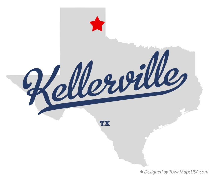 Map of Kellerville Texas TX