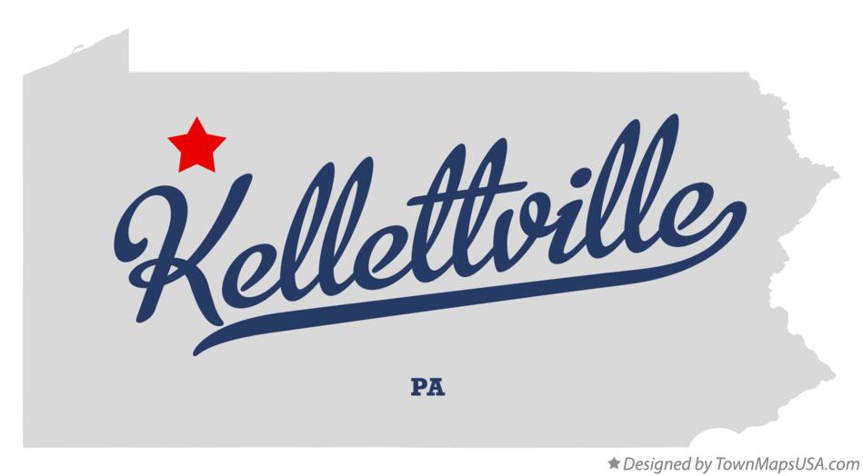 Map of Kellettville Pennsylvania PA