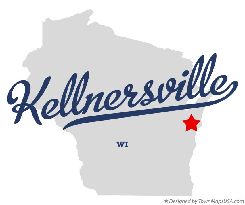 Map of Kellnersville Wisconsin WI