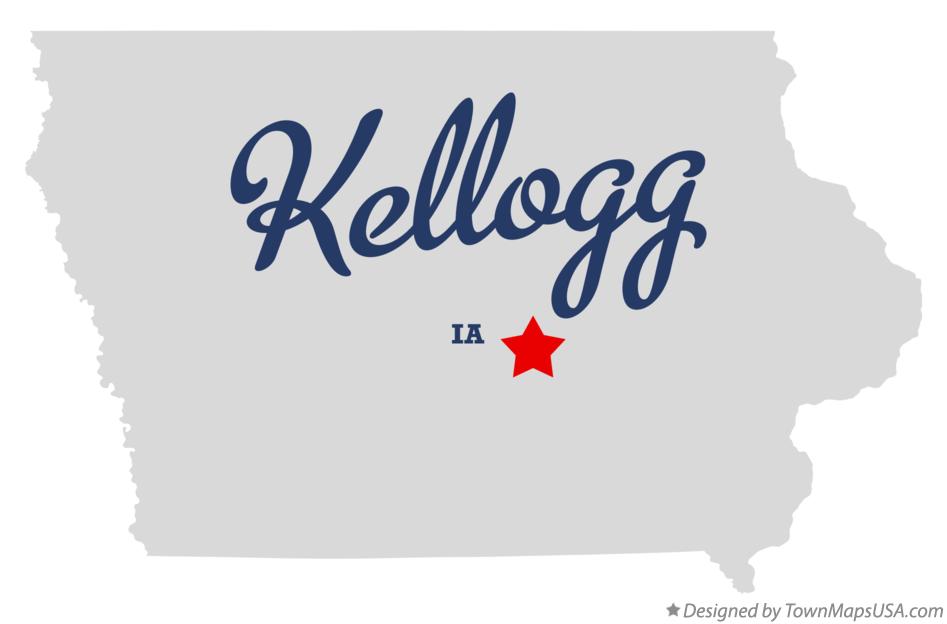 Map of Kellogg Iowa IA
