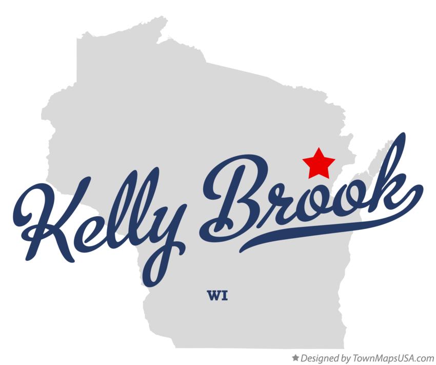Map of Kelly Brook Wisconsin WI