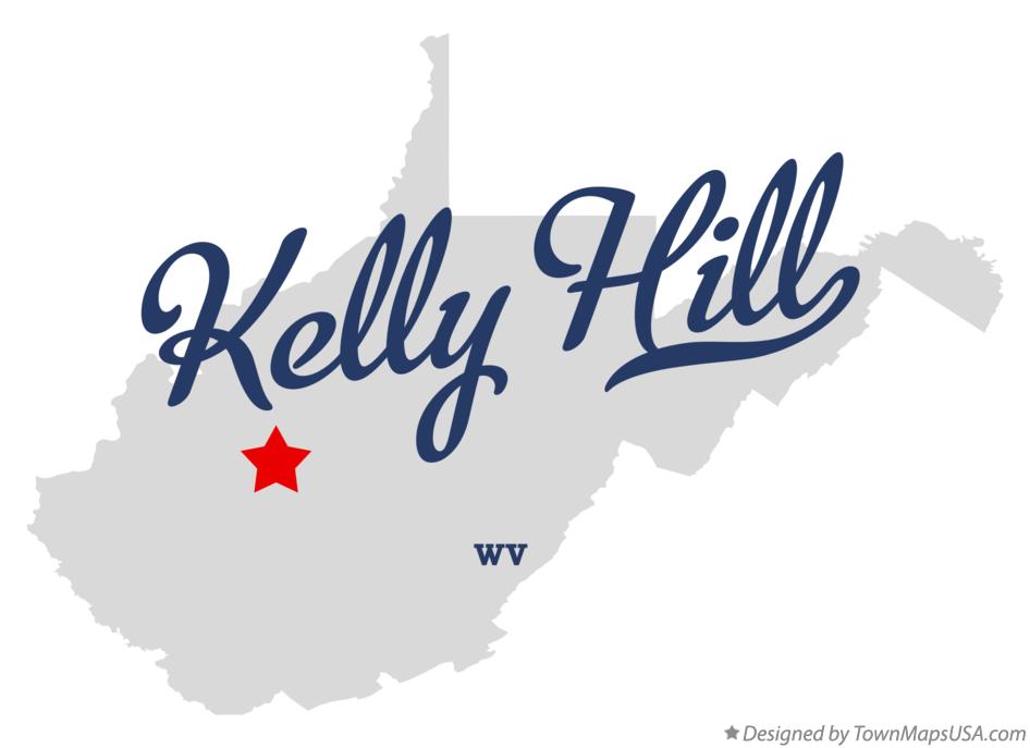 Map of Kelly Hill West Virginia WV