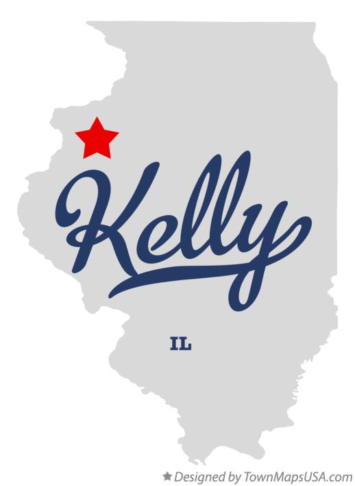 Map of Kelly Illinois IL
