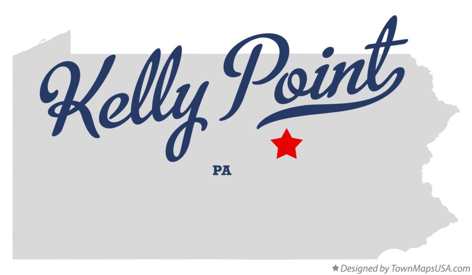 Map of Kelly Point Pennsylvania PA