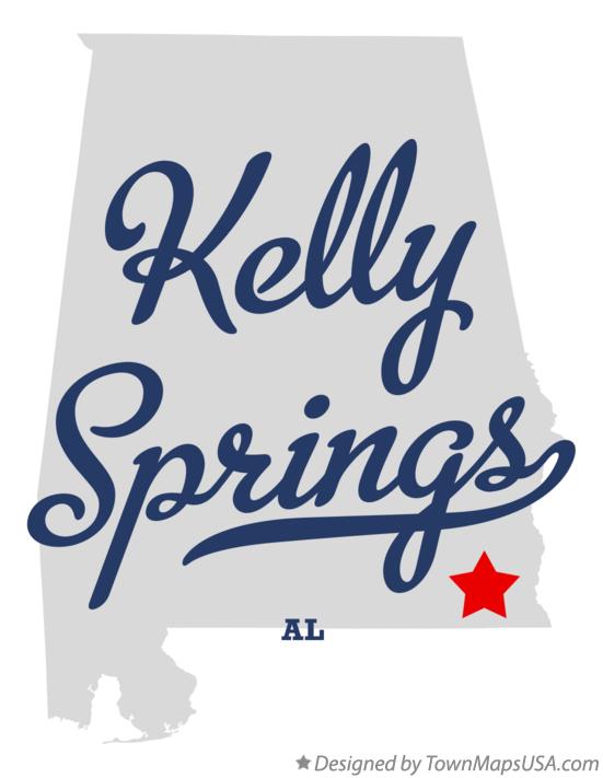 Map of Kelly Springs Alabama AL