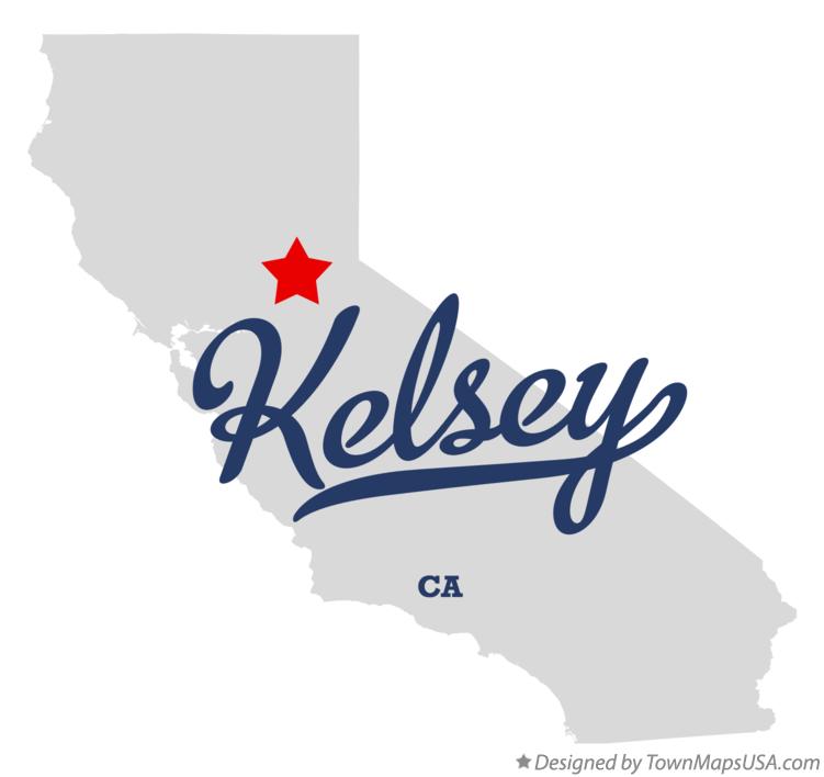 Map of Kelsey California CA