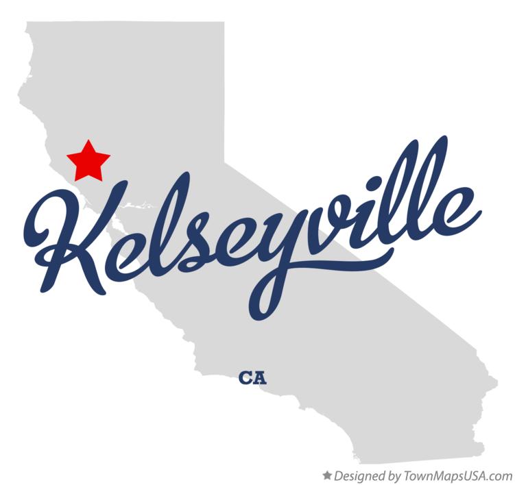 Map of Kelseyville California CA