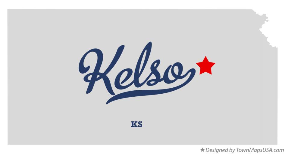 Map of Kelso Kansas KS