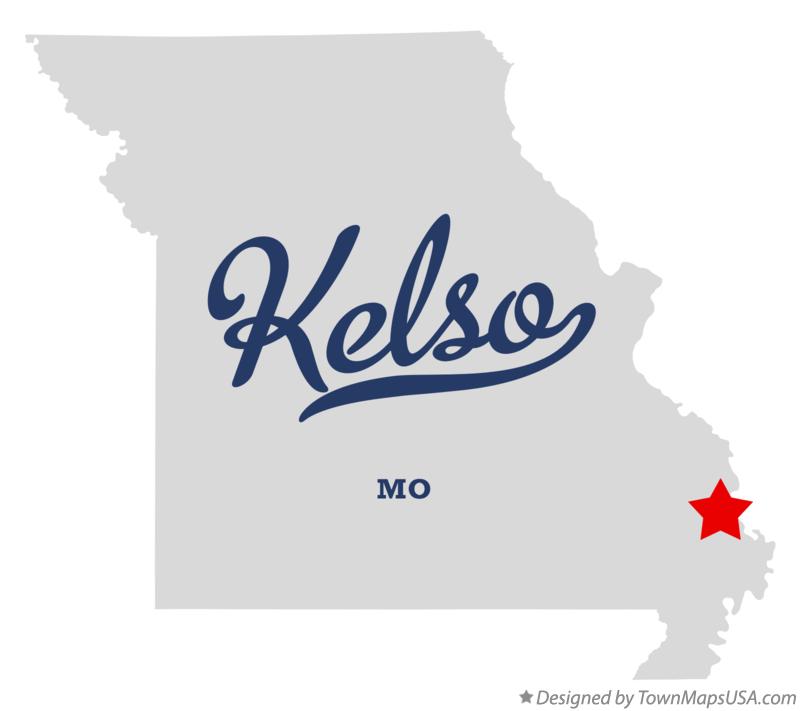 Map of Kelso Missouri MO