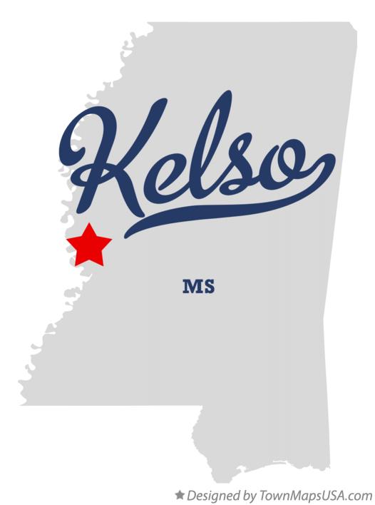 Map of Kelso Mississippi MS