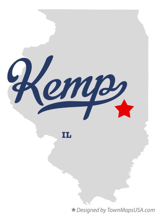 Map of Kemp Illinois IL