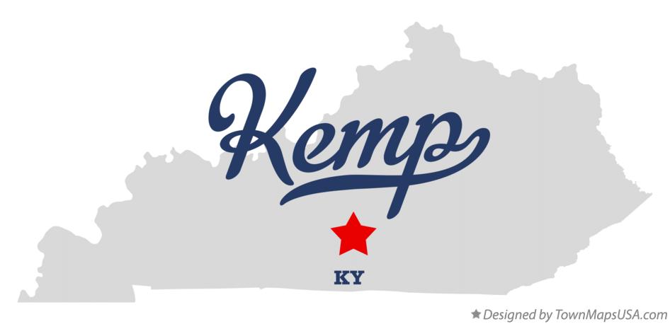Map of Kemp Kentucky KY