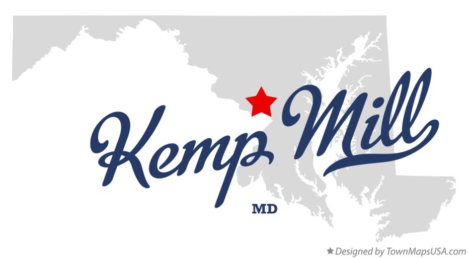 Map of Kemp Mill Maryland MD