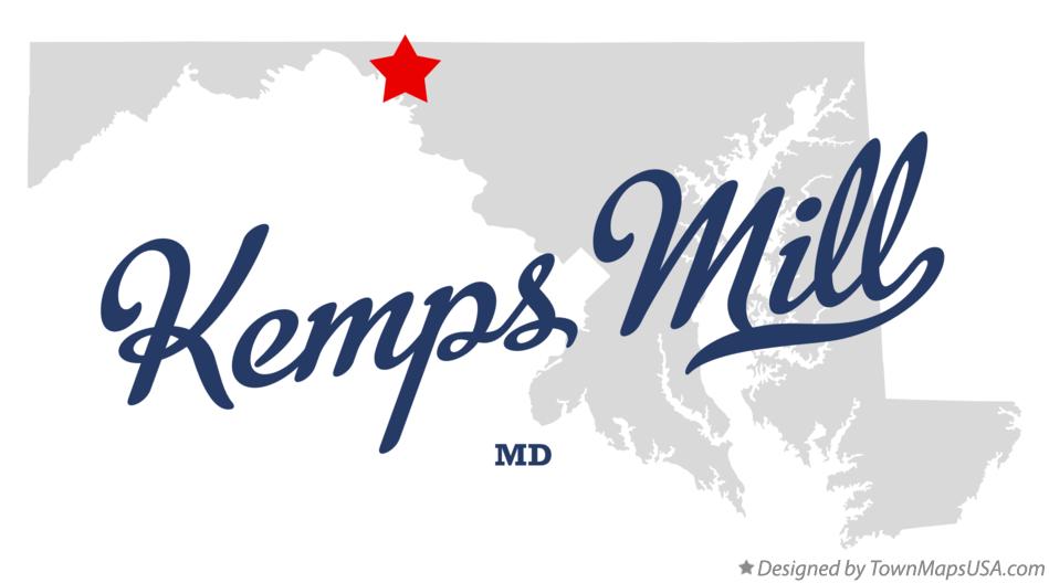 Map of Kemps Mill Maryland MD