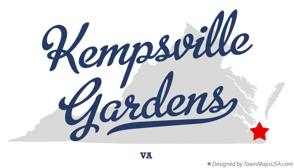 Map of Kempsville Gardens Virginia VA