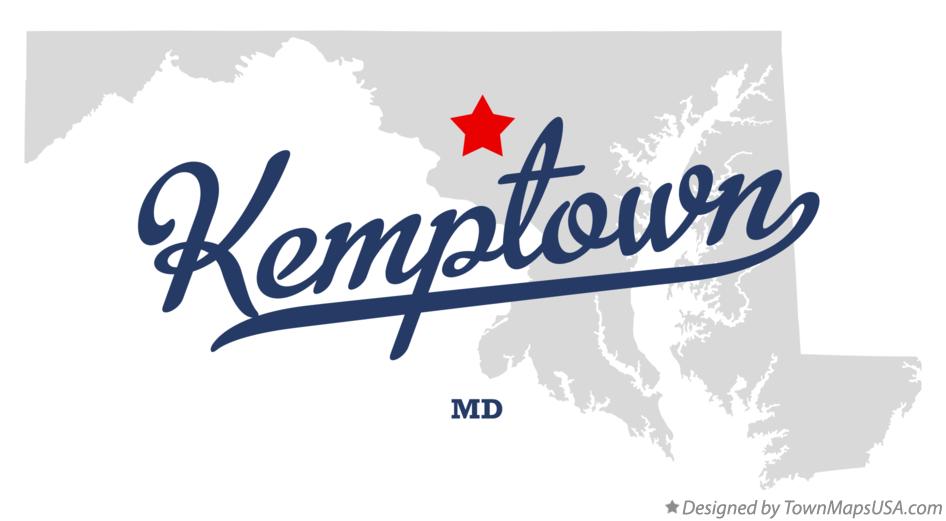 Map of Kemptown Maryland MD