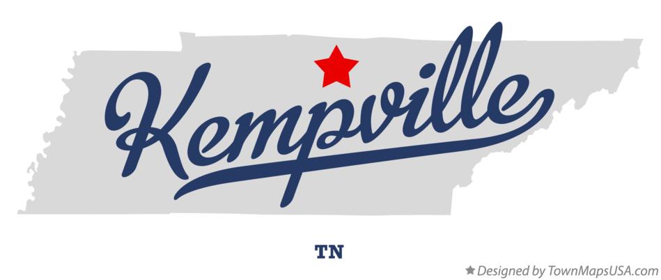 Map of Kempville Tennessee TN