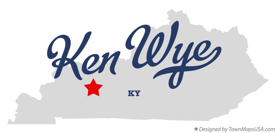 Map of Ken Wye Kentucky KY