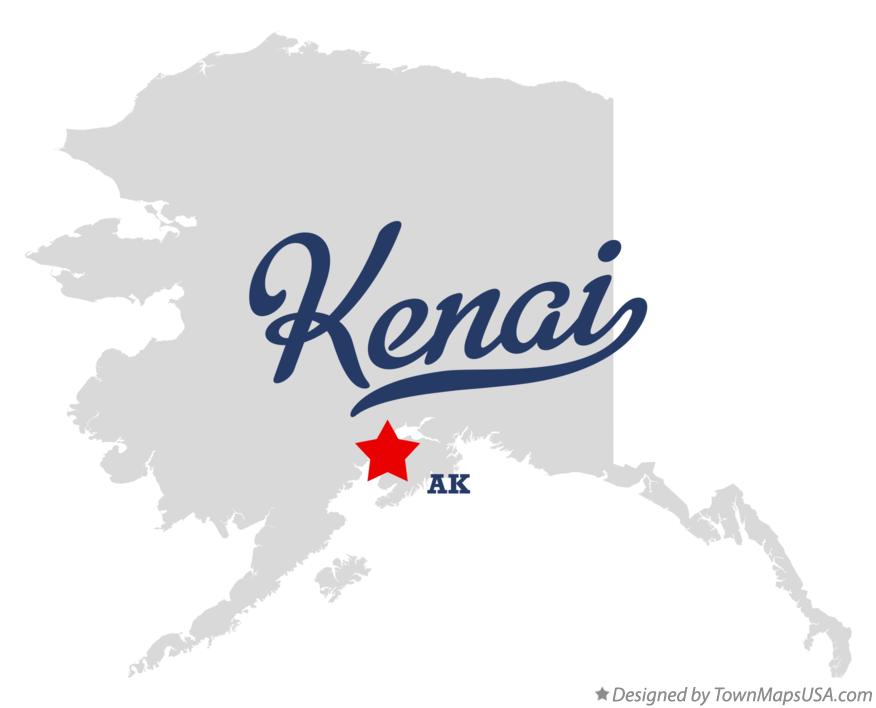 Map of Kenai Alaska AK