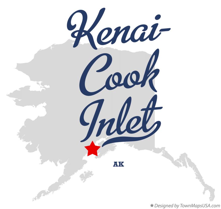 Map of Kenai-Cook Inlet Alaska AK