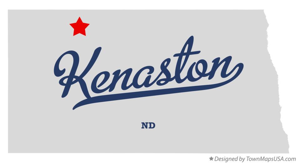 Map of Kenaston North Dakota ND