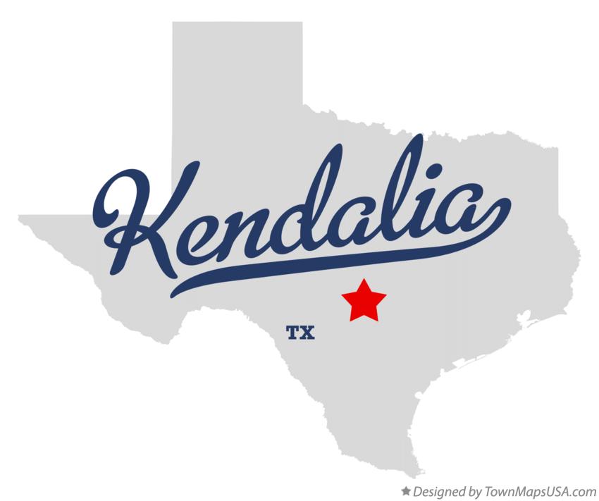 Map of Kendalia Texas TX