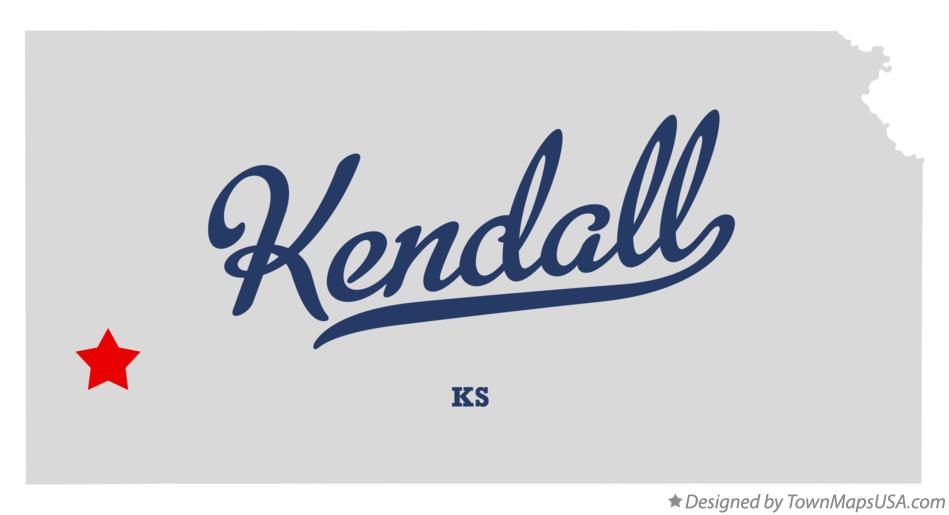 Map of Kendall Kansas KS