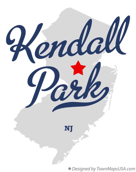 Map of Kendall Park New Jersey NJ