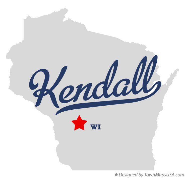 Map of Kendall Wisconsin WI