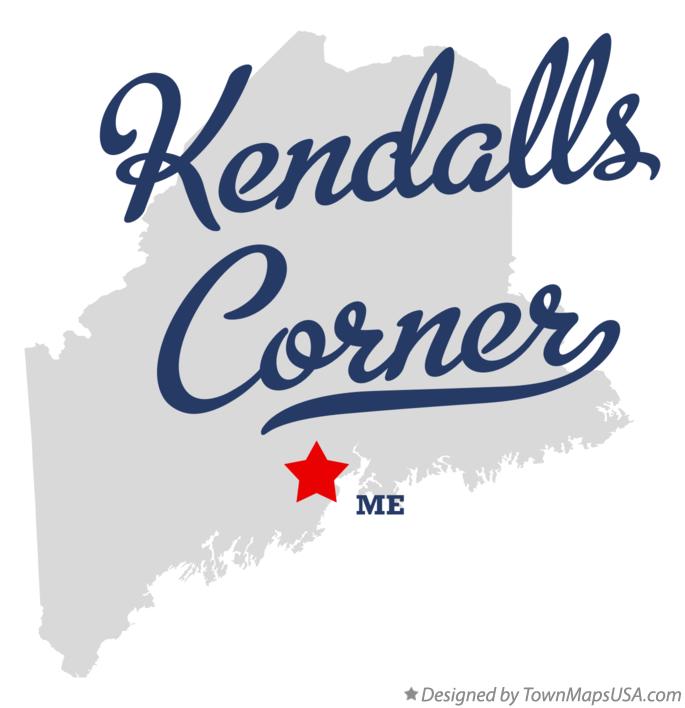Map of Kendalls Corner Maine ME