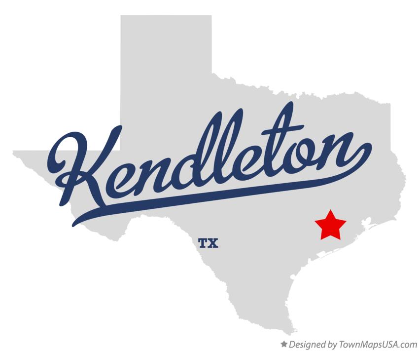 Map of Kendleton Texas TX