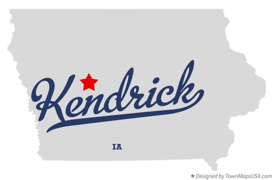 Map of Kendrick Iowa IA