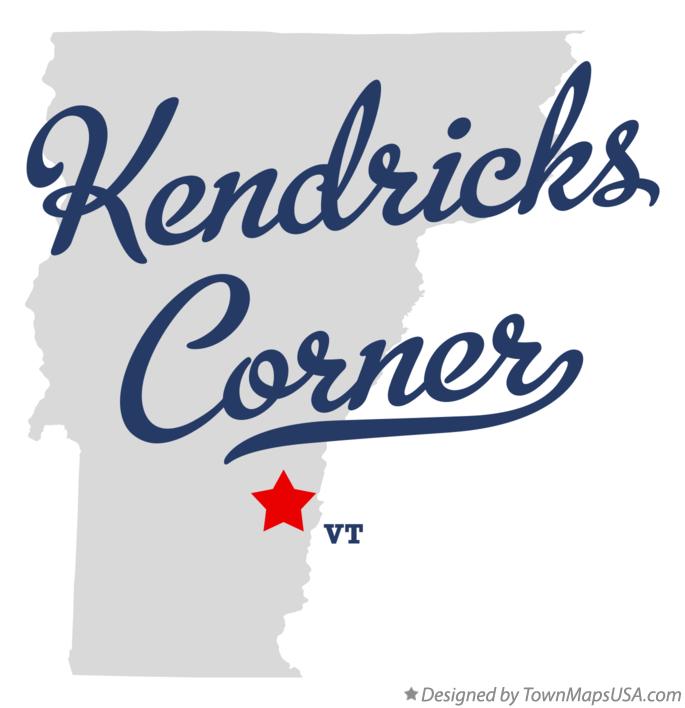 Map of Kendricks Corner Vermont VT