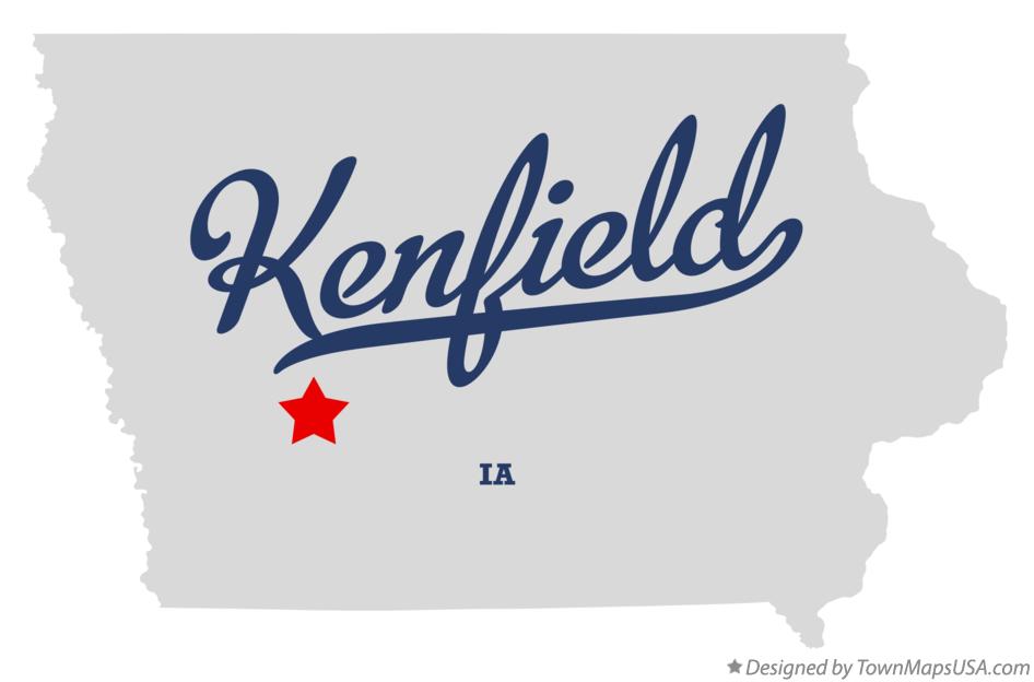 Map of Kenfield Iowa IA
