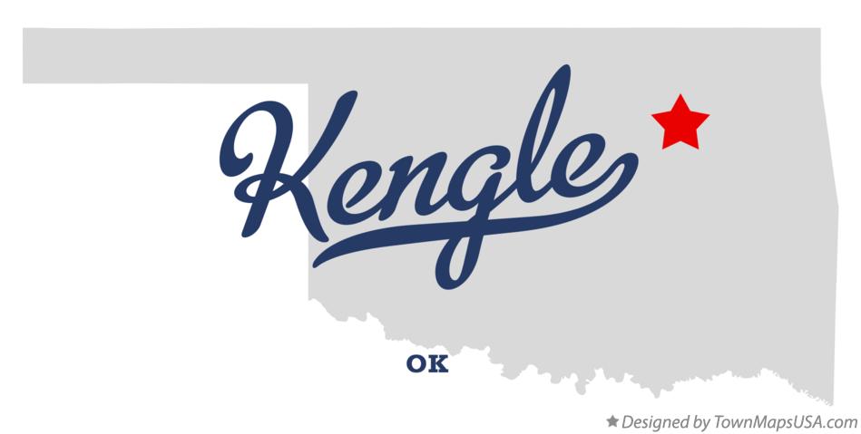 Map of Kengle Oklahoma OK