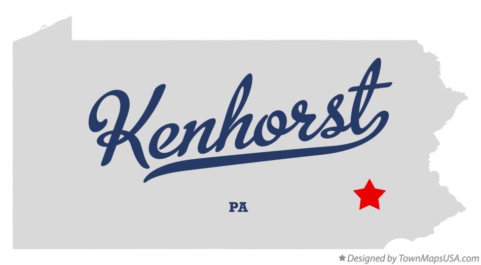 Map of Kenhorst Pennsylvania PA