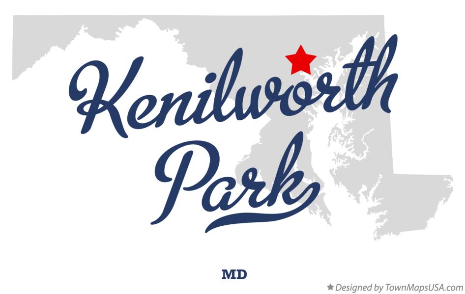 Map of Kenilworth Park Maryland MD